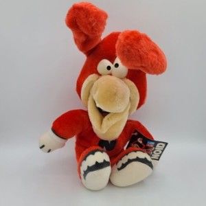 Vintage Domino’s Pizza Avoid The Noid Plush Stuffed Toy 1987 Mascot Matchbox Tag